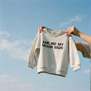 Ask Me My Moon Sign Kids Crewneck
