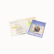 Parents Digital Moon Guide PDF open spread with cover featuring a beautiful design and soft tones
