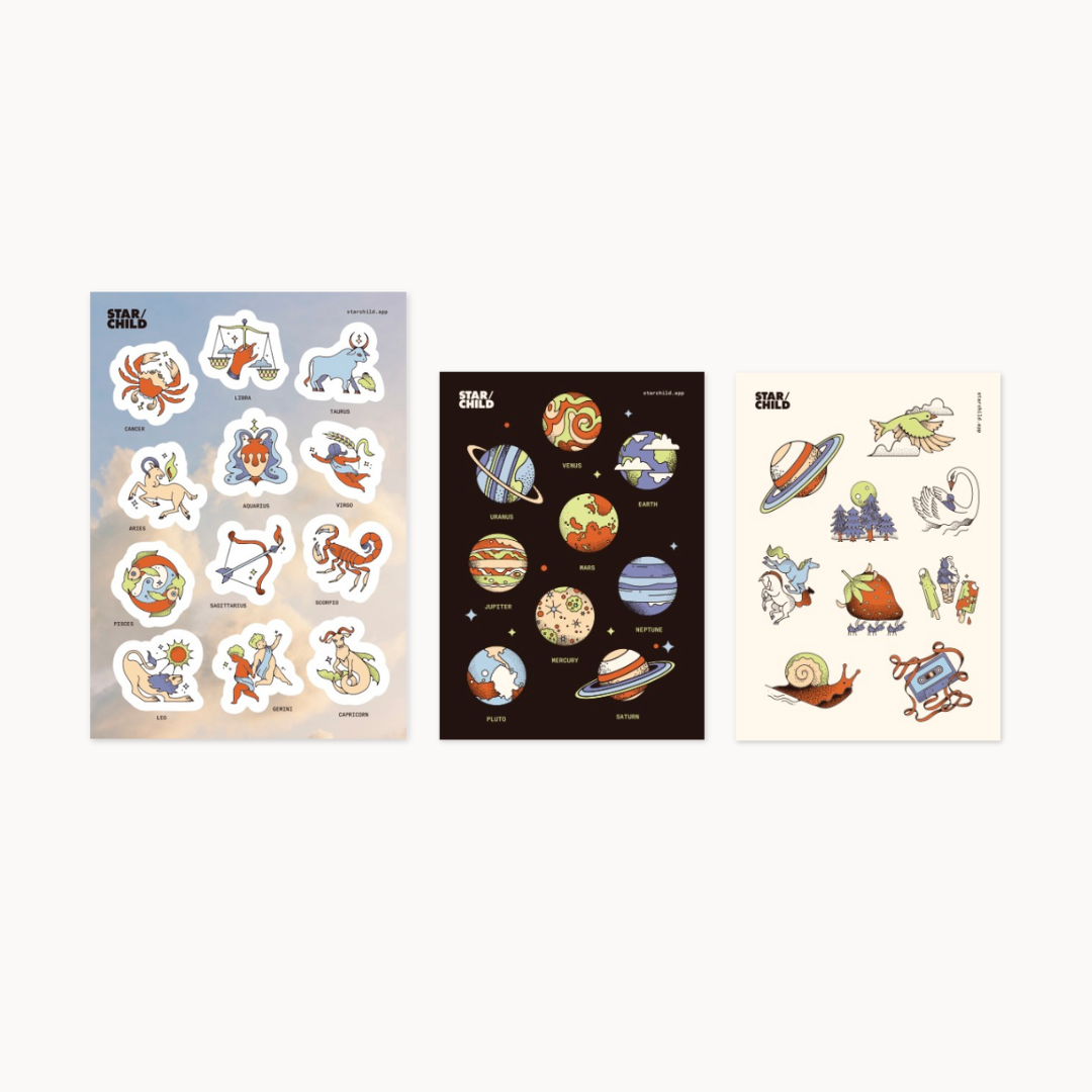 STAR/CHILD Sticker Set